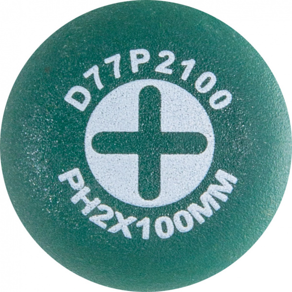D77P2100 Отвертка стержневая крестовая ANTI-SLIP GRIP, PH2х100 мм