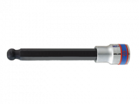 Насадка (бита) торцевая  KING TONY 40D006 HEX  с шаровым окончанием 1/2” L=140мм 6 мм
