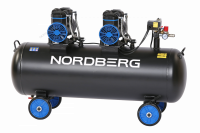 Компрессор безмасляный 220 В, ресивер 135 л, 500 л/мин NORDBERG NCEO135/500