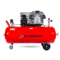 Компрессор ROSSVIK СБ4/С-200.LB40, 580 л/мин, 10 бар, ресивер 200 л, 380 В/3 кВт, красный