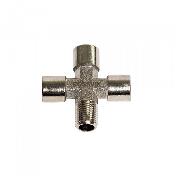 A138/2.R Соединитель крест ROSSVIK FFFM 1/4"