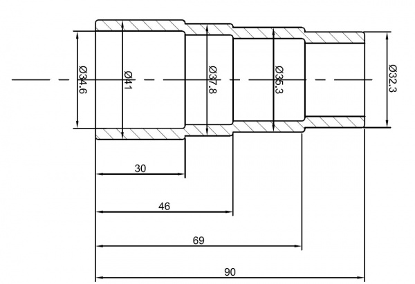 Переходник для пылесоса 32-36-38-41 мм TC-adapter AE&T